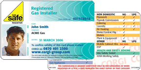 GasSafe ID card